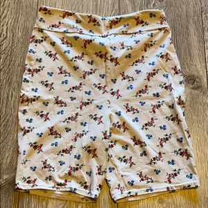 Floral urban outfitters bike shorts